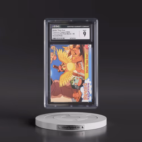 1999 Pokémon the First Movie #56 Better Than Ever - Second Print (Black Topps Logo) (CGC 9 MINT)