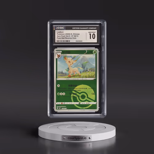 2025 Gem Pack Volume 2 - CBB2C - Simplified #07 04/15 Leafeon - Reverse Holo Poké Ball (CGC 10 GEM M