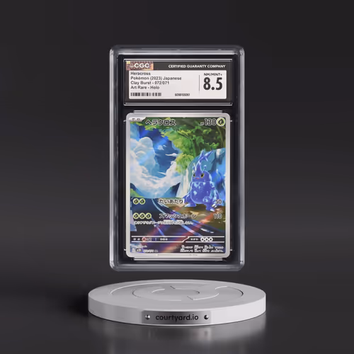 2023 Pokémon Sv2d-Clay Burst #072 Heracross - Art Rare (CGC 8.5 NM-MT+)