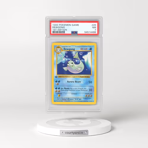 1999 Pokémon Game #25 Dewgong - 1st Edition (PSA 7 NM)