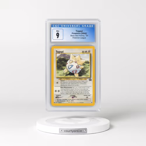 1999 Black Star Promos #30 Togepi - Pokémon League (CGC 9 MINT)