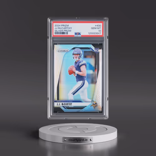 2024 Panini Prizm #400 JJ McCarthy - Silver Prizm (PSA 10 GEM MINT)