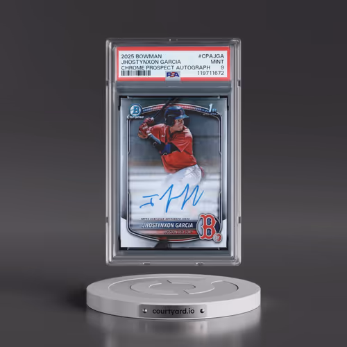 2025 Bowman Chrome Prospect Autographs #CPAJGA Jhostynxon Garcia (PSA 9 MINT)