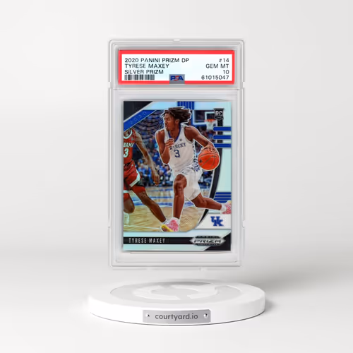2020 Panini Prizm Draft Picks #14 Tyrese Maxey - Silver Prizm (PSA 10 GEM MINT)