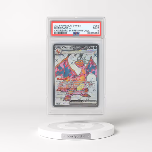2023 Pokémon Svp EN-SV Black Star Promo #056 Charizard EX - Holo Charizard EX Premium Collection (PSA 9 MINT)