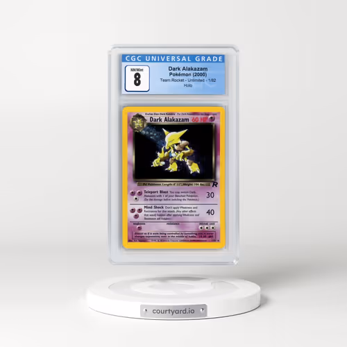 1999 Team Rocket #1/82 Dark Alakazam - Holo (CGC 8 NM-MT)