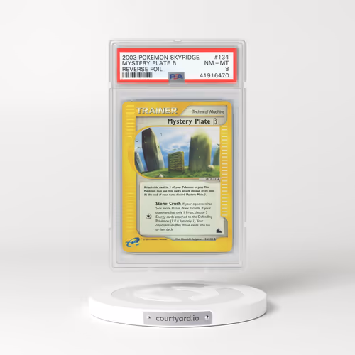 2003 Skyridge #134 Mystery Plate (Beta) - Holo (PSA 8 NM-MT)