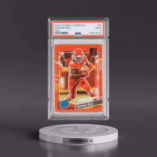 2023 Panini Clearly Donruss #79 Rashee Rice - Red (PSA 9 MINT)