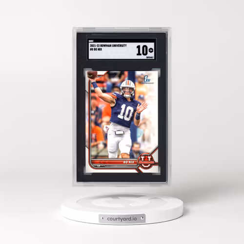 2021 Bowman University #8 Bo Nix (SGC 10 GEM MINT)