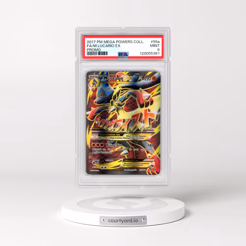 2017 Pokémon Mega Powers Collection Promo #55a M Lucario EX - Holo Full Art (PSA 9 MINT)