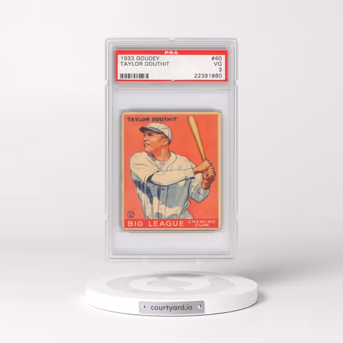 1933 Goudey #40 Taylor Douthit (PSA 3 VG)