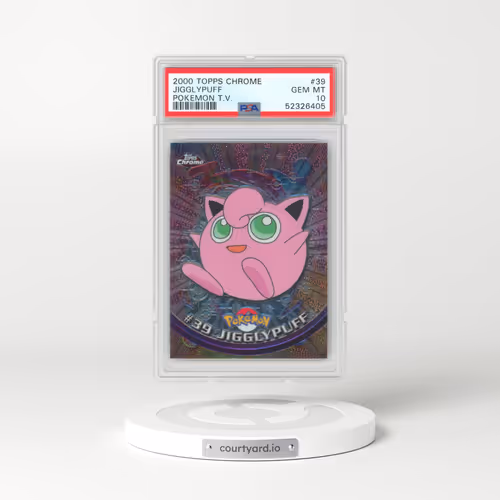 2000 Chrome Series 1 #39 Jigglypuff - Chrome (Topps Chrome Stamp on Front of Card) (PSA 10 GEM MINT)