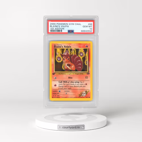 2000 Pokémon Gym Challenge #66 Blaine's Vulpix - 1st Edition (PSA 10 GEM MINT)