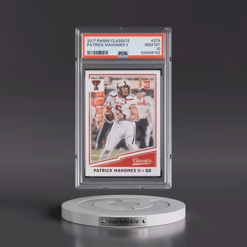 2017 Panini Classics #274 Patrick Mahomes II (PSA 10 GEM MINT)
