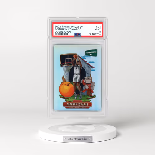 2020 Panini Prizm Draft Picks Downtown #D4 Anthony Edwards (PSA 9 MINT)