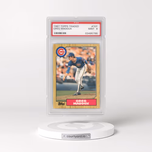 1987 Topps Traded #70T Greg Maddux (PSA 9 MINT)