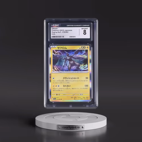 2023 Raging Surf #018/062 Zekrom - Holo (CGC 8 NM-MT)