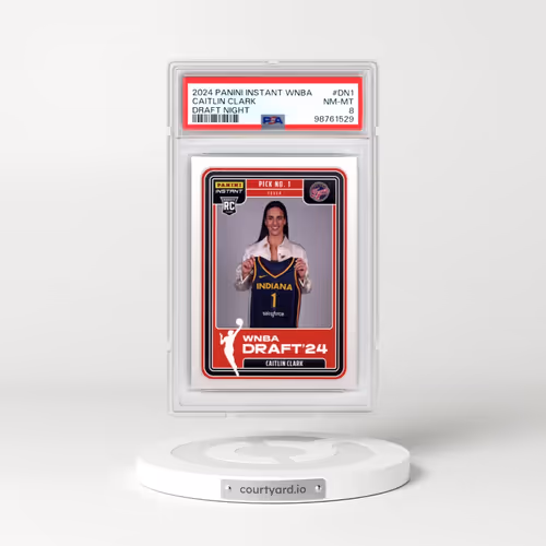 2024 Panini Instant WNBA Draft Night #DN1 Caitlin Clark (PSA 8 NM-MT)