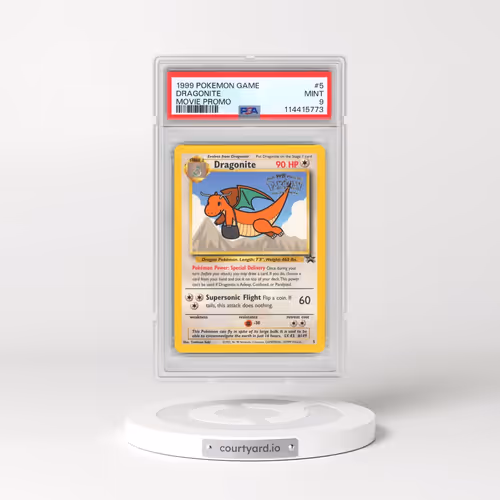 1999 Pokémon Game Movie #5 Dragonite - Movie Promo (PSA 9 MINT)