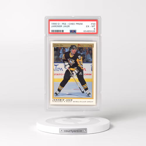 1990 O-Pee-Chee Premier #50 Jaromir Jagr (PSA 6 EX-MT)