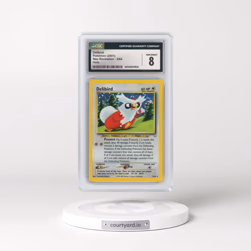 2001 Neo Revelation #5/64 Delibird - Holo (CGC 8 NM-MT)