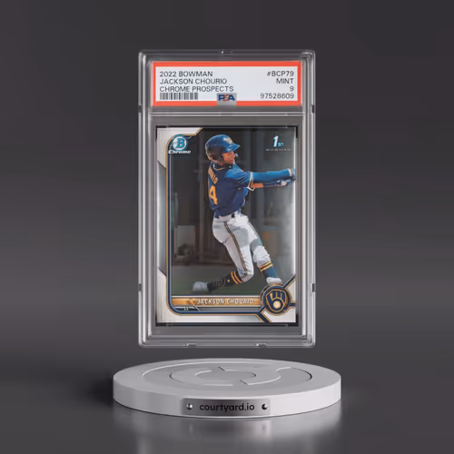 2022 Bowman Chrome Prospects #BCP79 Jackson Chourio (PSA 9 MINT)