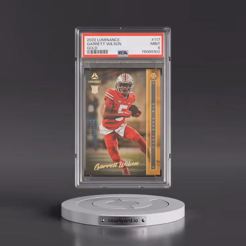 2022 Panini Luminance #117 Garrett Wilson - Gold (PSA 9 MINT)