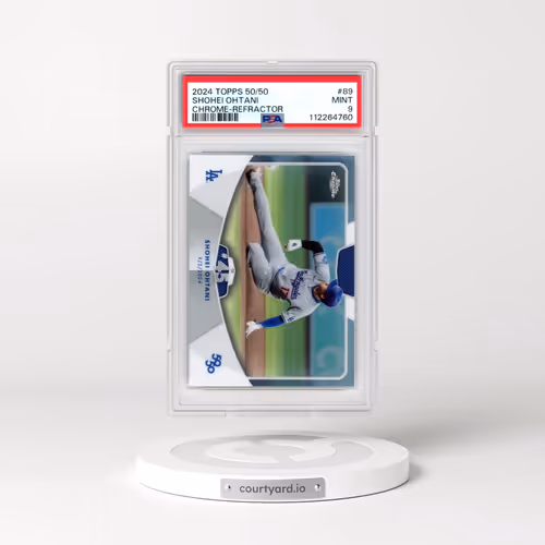 2024 Topps 50/50 Shohei Ohtani #89 Shohei Ohtani - Chrome-Refractor (PSA 9 MINT)