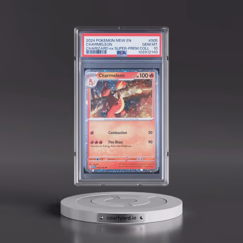 2024 Pokémon Mew EN-151 #005 Charmeleon - Charizard EX Super-Premium Collection (PSA 10 GEM MINT)