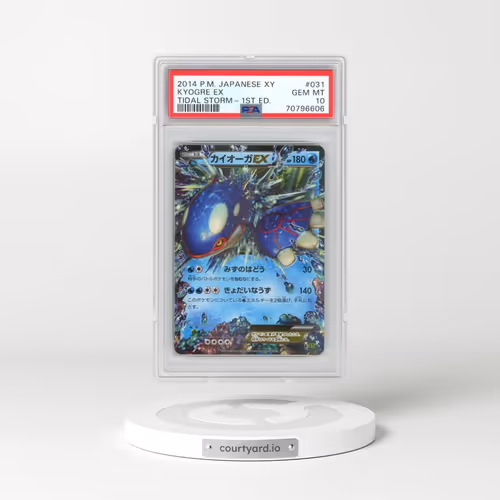 2014 Pokémon XY Tidal Storm #031 Kyogre EX - 1st Edition Holo (PSA 10 GEM MINT)