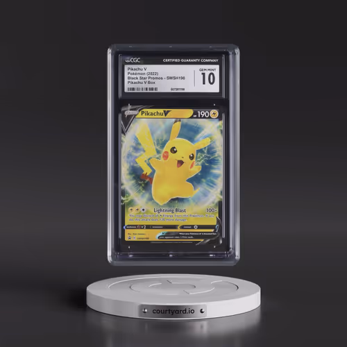 2017 Black Star Promos - Sword & Shield #SWSH198 Pikachu V - Pikachu V Box (Holo) (CGC 10 GEM MINT)