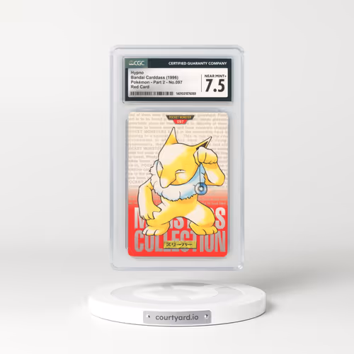 1996 Bandai Carddass #97 Hypno - Full Art Red Card (CGC 7.5 NM+)