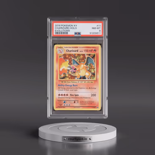 2016 Pokémon XY Evolutions #11 Charizard - Holo (PSA 8 NM-MT)