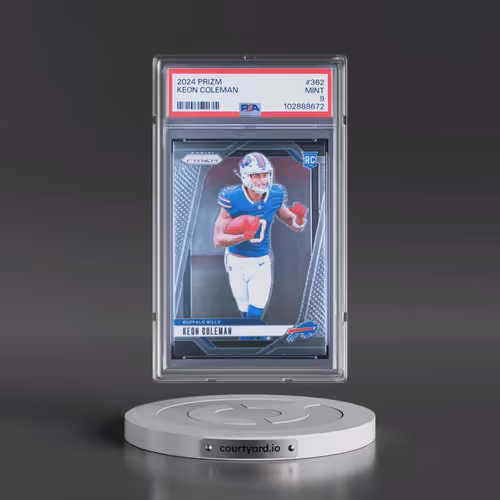 2024 Panini Prizm #362 Keon Coleman (PSA 9 MINT)