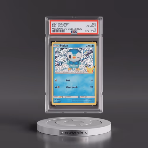 2021 Pokémon Mcdonald's Collection #20 Piplup - Holo (PSA 10 GEM MINT)