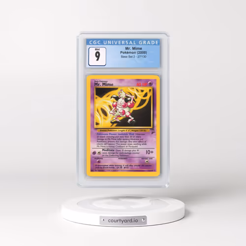2000 Base Set 2 #27/130 Mr. Mime (CGC 9 MINT)