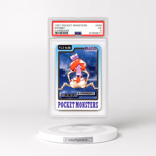 1997 Japanese Pocket Monsters Carddass #98 Krabby - Full Art (PSA 5 EX)