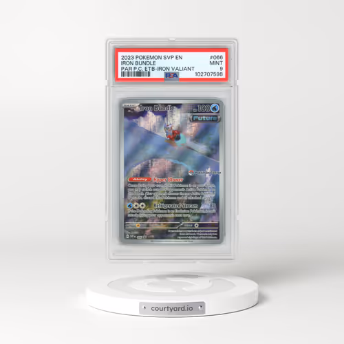 2023 Pokémon Svp EN-SV Black Star Promo #066 Iron Bundle - Paradox Rift Pokemon Center Elite Trainer Box-Iron Valiant (PSA 9 MINT)