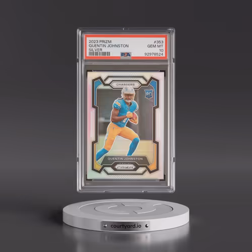 2023 Panini Prizm #353 Quentin Johnston - Silver Prizm (PSA 10 GEM MINT)
