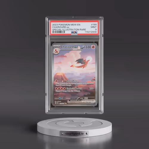 2023 Pokémon Mew EN-151 #199 Charizard EX - Holo Special Illustration Rare (PSA 9 MINT)