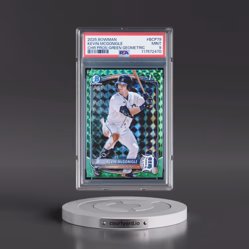 2025 Bowman Chrome Prospects #BCP79 Kevin Mcgonigle - Green Geometric (PSA 9 MINT)