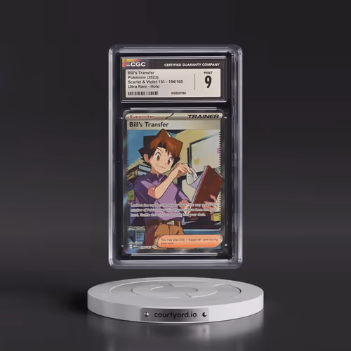 2023 Scarlet & Violet 151 - MEW EN #194/165 Bill's Transfer - Ultra Rare Holo (CGC 9 MINT)