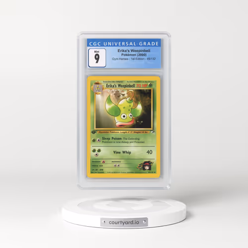 2000 Gym Heroes #49/132 Erika's Weepinbell - 1st Edition 1st Edition (CGC 9 MINT)