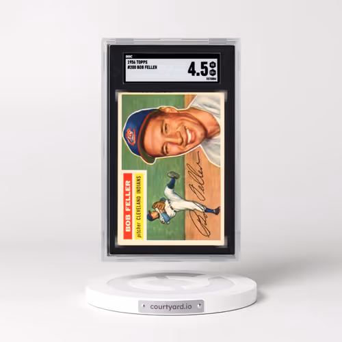1956 Topps #200 Bob Feller (SGC 4.5 VG-EX+)