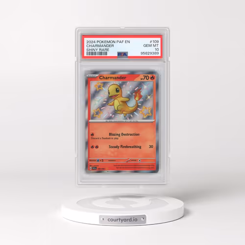 2024 Pokémon Paf EN-Paldean Fates #109 Charmander - Shiny Rare (PSA 10 GEM MINT)