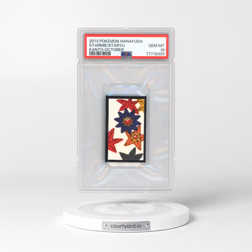 2013 Pokémon Hanafuda Kanto Starmie/Staryu - October (PSA 10 GEM MINT)