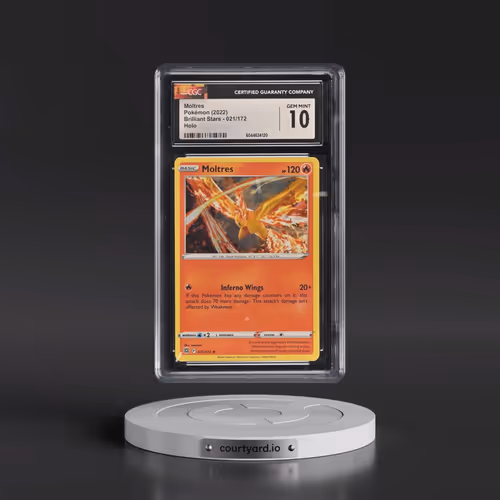 2022 Brilliant Stars #021/172 Moltres - Holo (CGC 10 GEM MINT)