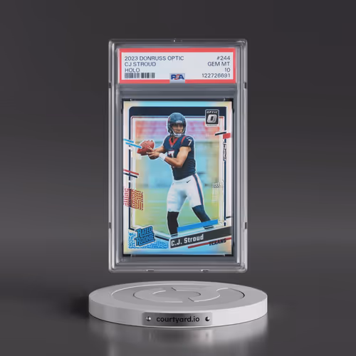 2023 Panini Donruss Optic #244 CJ Stroud - Holo (PSA 10 GEM MINT)