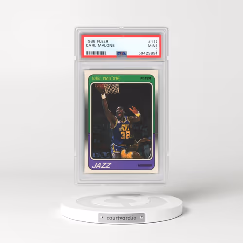 1988 Fleer #114 Karl Malone (PSA 9 MINT)