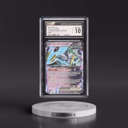 2024 Pokémon Tef EN-Temporal Forces #081 Iron Crown EX - Holo (CGC 10 GEM MINT)